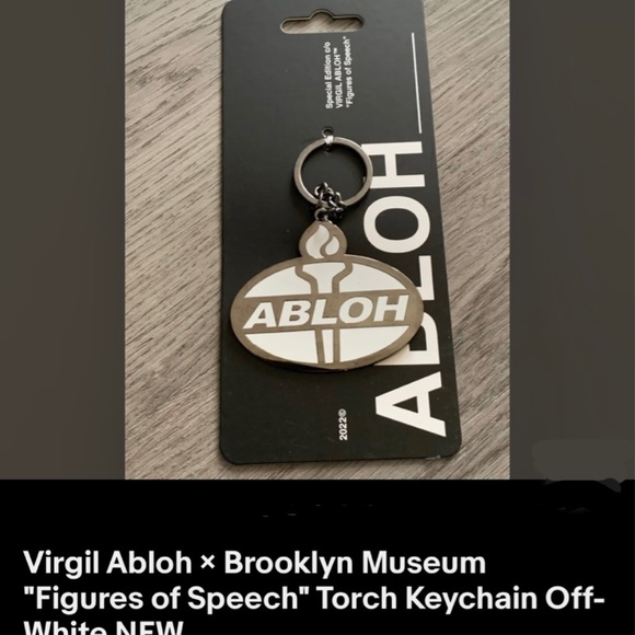 Virgil Abloh Church & State Figures Of Speech Sunroof Bklyn Museum key chain NEW - Picture 2 of 2